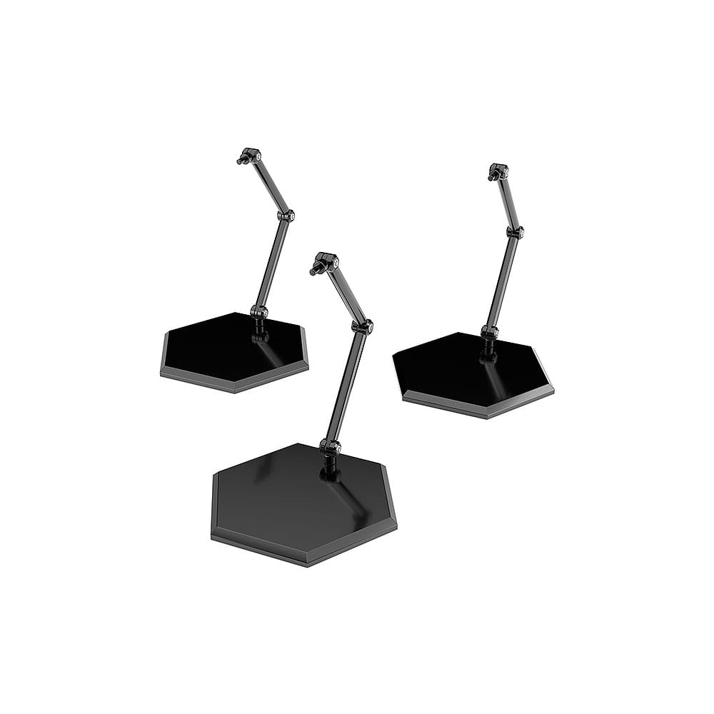 The Simple Stand Mini Nendoroid More Pack de 3 Caballetes para Mini Figuras Black Hex Type