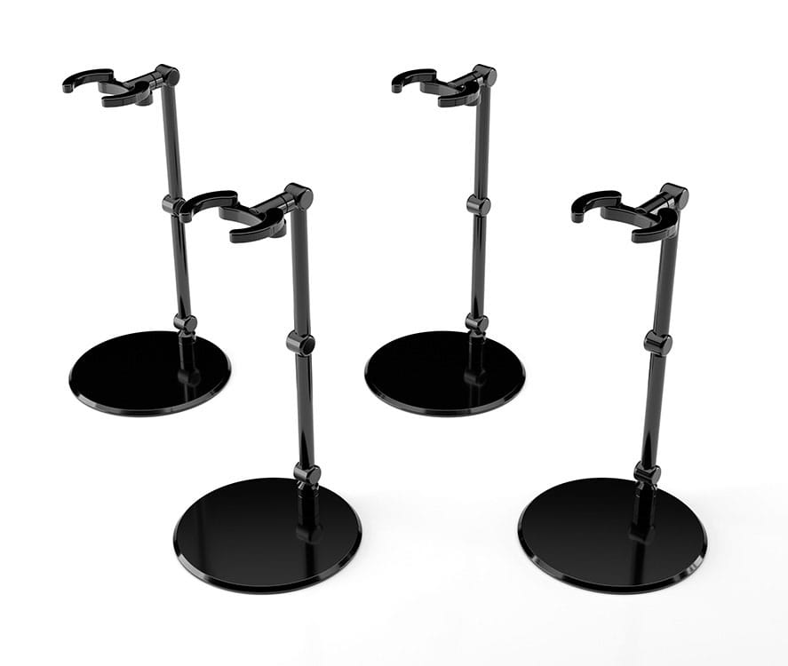 The Simple Stand Mini Nendoroid More Pack de 4 Caballetes para Mini Figuras mini Black