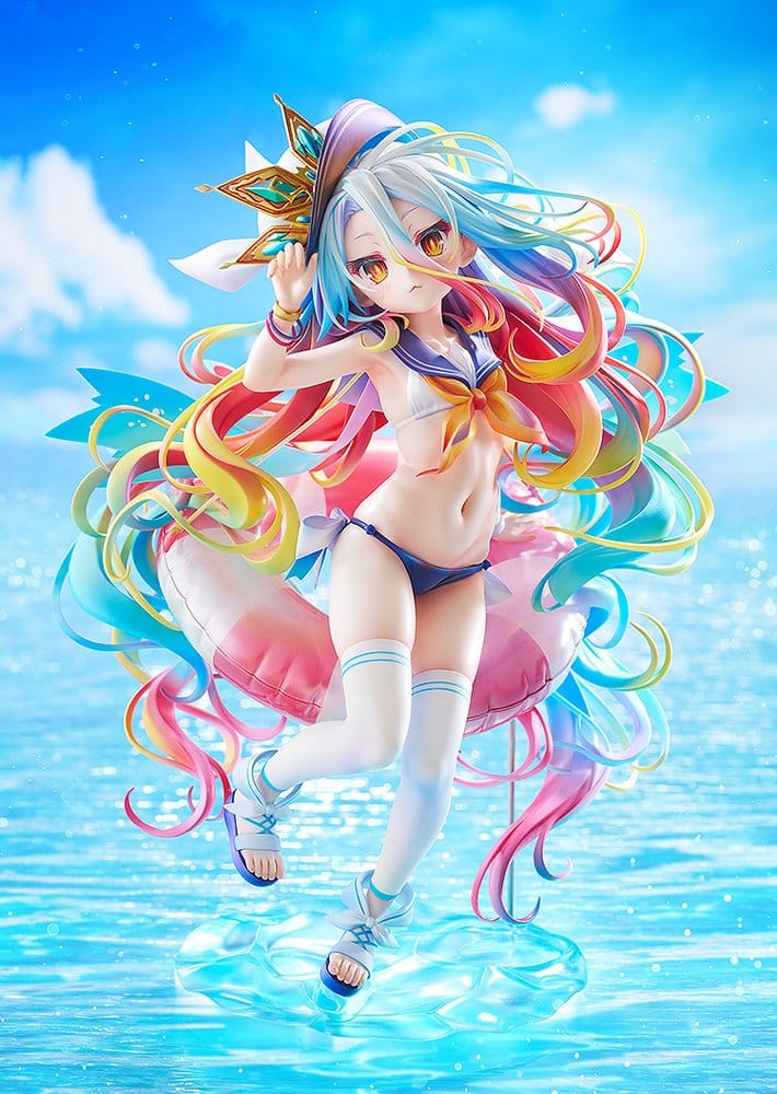 No Game No Life Estatua 1/7 Shiro: Sailor-Style Swimsuit Ver. 24 cm