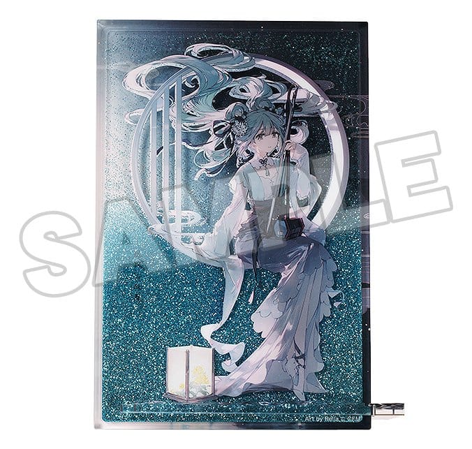Character Vocal Series 01: Hatsune Miku Bloque acrílico Glitter Hatsune Miku Han Gong Qiu Yue Ver. 15 cm