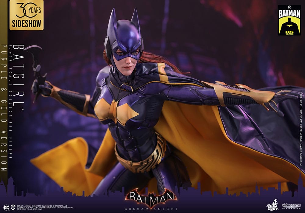 Batman Arkham Knight Figura Videogame Masterpiece 1/6 Batgirl (Purple and Gold Version) Exclusive 30 cm