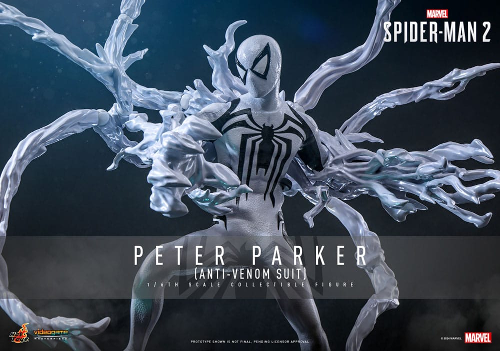 Spider-Man 2 Figura Video Game Masterpiece 1/6 Peter Parker (Anti-Venom Suit) 30 cm