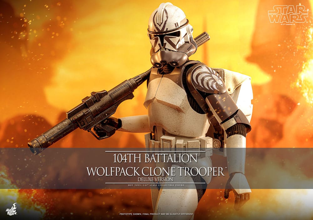 Star Wars The Clone Wars Figura 1/6 104th Battalion Wolfpack Clone Trooper Deluxe Version 30 cm