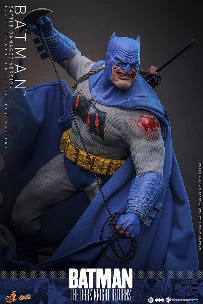 Batman: The Dark Knight Returns Figura Comic Masterpiece 1/6 Batman (Battle Damaged Version) 32 cm